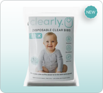 Clearly. Disposable Clear Bibs