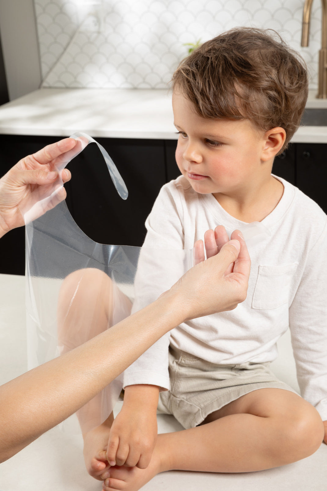 Clear Disposable Bibs for Toddlers (6mo-5yr) | Clearly™ – Clearly.